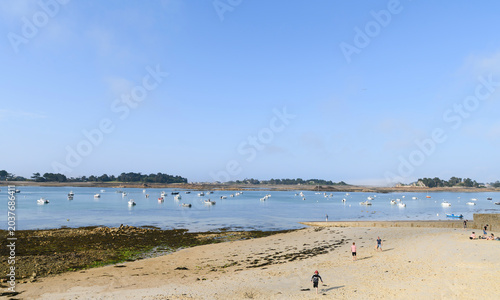 Magnifique paysage de mer à Port-Blanc Penvénan en Bretagne