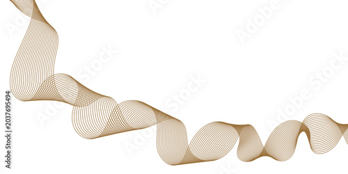 Photos Elegant Abstract Beige Ribbon Wave Vector with Smooth Gradient Mesh Texture Back