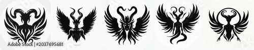 Foto Vector silhouette of devil