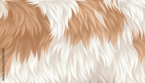 Foto Vector realistic animal fur texture background