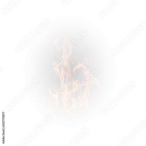 Fotografie Burning fire flames on dark black background with hot glowing embers smoke and b