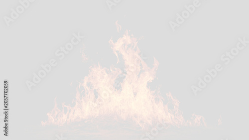 Foto Fiery heat flames on black background with glowing burning energy smoke inferno