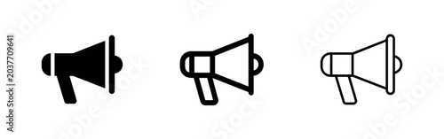 Foto Megaphone icon set