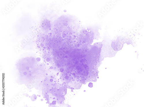 Watercolor stain decoration