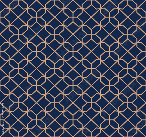 Vector abstract oriental pattern. Line with Arabic ornaments. Patterns, backgrounds and wallpapers for your design. Textile ornament. Vector illustration.
