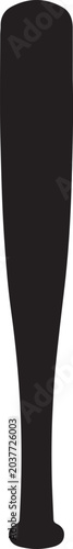 Baseball Bat Silhouette – Vector Illustration