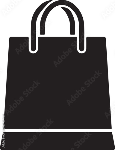 Shopping Bag Silhouette – Vector Illustration