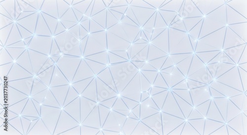 Abstract geometric pattern with glowing nodes and lines