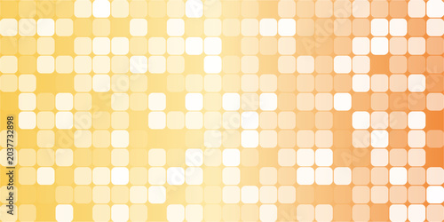 Warm Orange And Yellow Abstract Mosaic Background With Rounded Geometric Tiles And Soft Glow