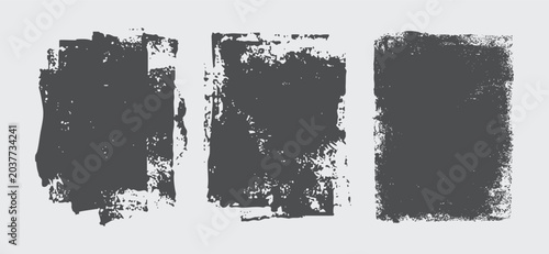Distressed Linocut stamp grunge texture, Rough printmaking background overlays