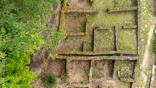 Foto Castro de Armea ancient ruins in Galicia, Spain