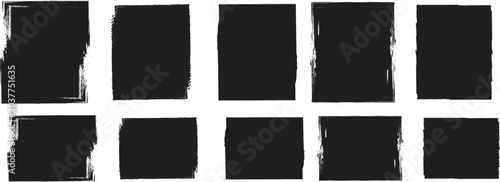 Ink roller textures set, grunge stamp texture, dust overlay dirty backgrounds. Grunge rolled ink stamp textures handmade with a brayer tool. artisan paint stains, linocut stamp, artistic background

