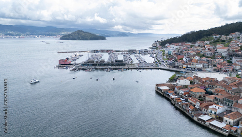 Foto Combarro village and marina on ría de pontevedra