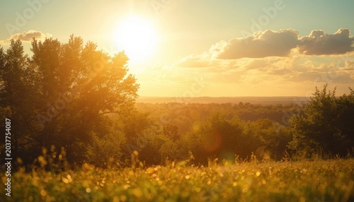 sunrise in the mountains