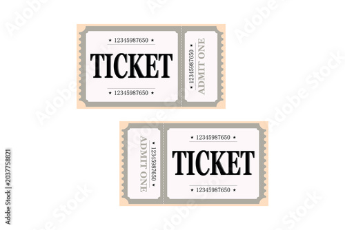 Konstfotografi Vector empty ticket template