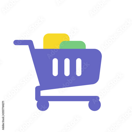 Flat Design Shopping Icon Vector Illustration