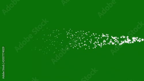 magic light stars line effect, white glowing fairy sparkle line burst, twinkling white glowing star with sparkling glitter animation, fairy dust wand glitter stars trail on green screen. 4k video.