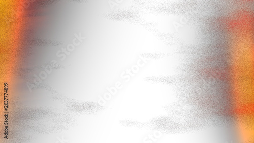 Foto Orange grunge light leak overlay isolated on transparent background