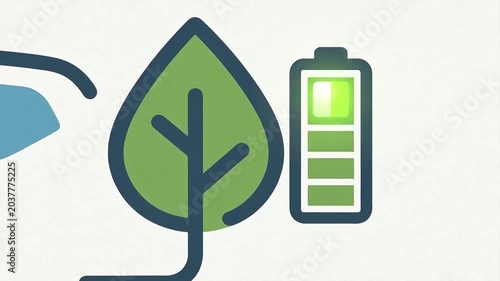 Eco friendly sign with leaf and green nature symbol vector illustration