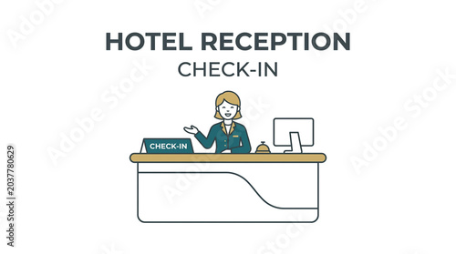 Hotel Reception Check In Desk