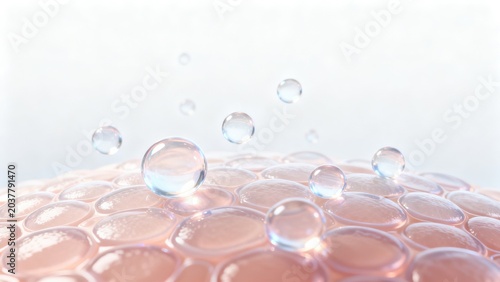 Bubbles on Skin Surface