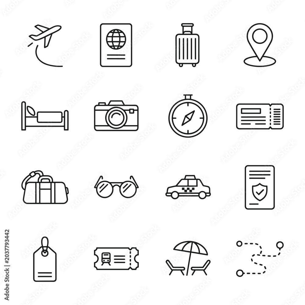 Fototapeta premium Luggage tag vector illustration with blank label and metal ring flat design