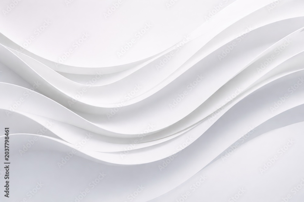 Obraz premium Elegant abstract white waves