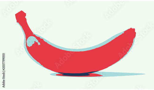 Foto Minimal Mango Leaf Frame Tropical Vector Illustration