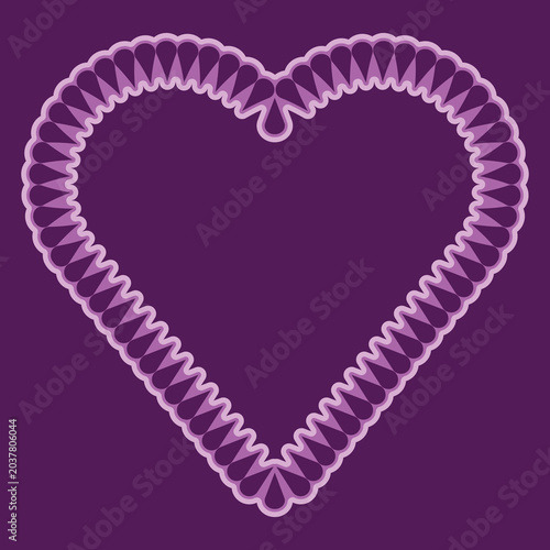 Pink heart design wall paper