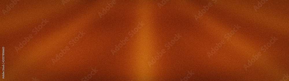 Fototapeta premium Wide abstract copper orange and brown grainy aesthetic background for modern luxury design