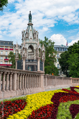 Park in the city of Genova in Swiss