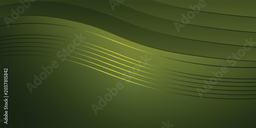 Tableau sur toile Dynamic abstract background featuring harmonious green and vibrant yellow gradie