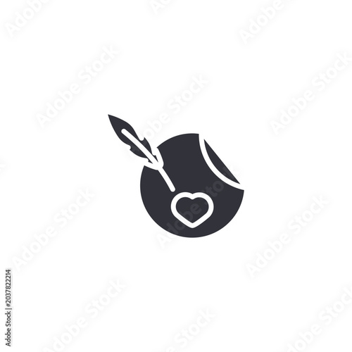 Hand holding feather pen icon representing creative writing, authorship, and artistic storytelling.