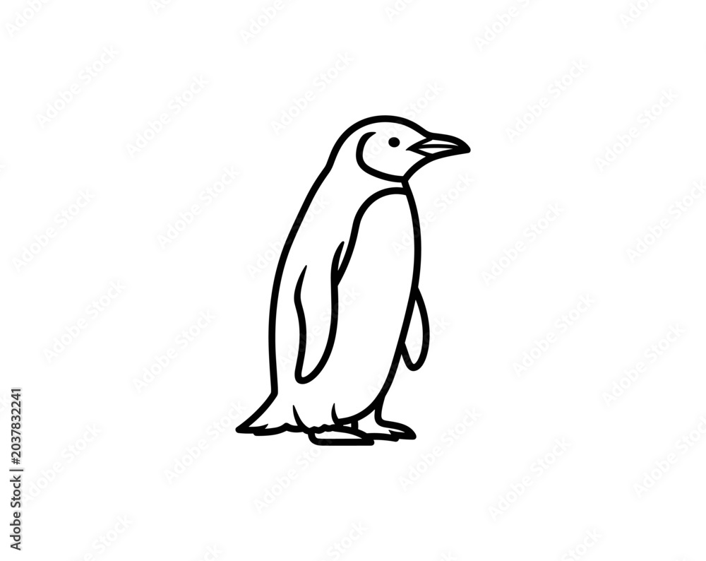 Fototapeta premium Simple Penguin Illustration