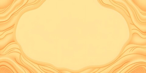 Highly detailed cartoon background with dry sandy terrain forming an organic border, empty center space for text, soft pastel green and warm orange tones.