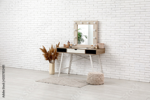 Interior of stylish makeup ...
