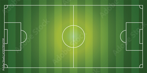 Tableau sur toile Green grass seamless texture on striped sport field