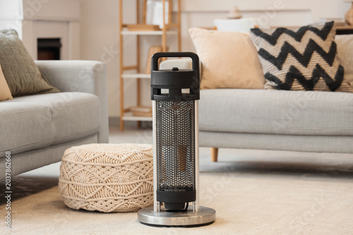 Electric heater with pouf n...