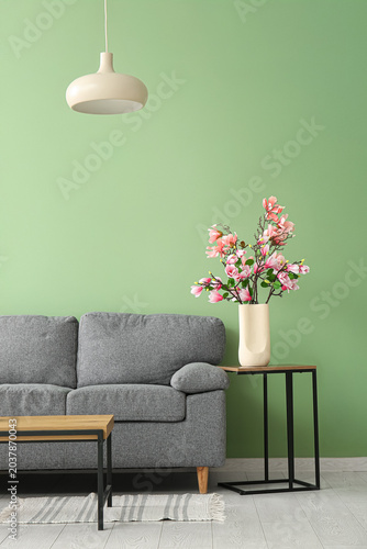 Vase with beautiful magnoli...