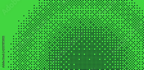 Φωτογραφία Green bitmap pixel background with gradient pattern effect and 8bit art