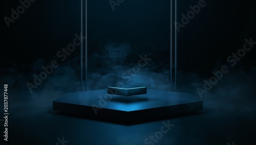 Minimalist 3D Gaming Background