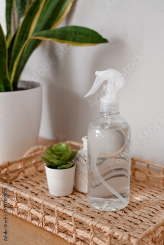 Tray with bottle of aroma s...