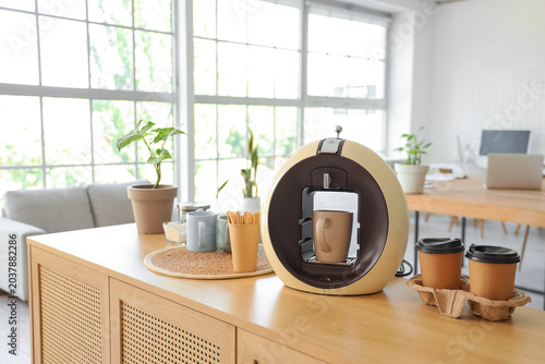 Coffee machine with stir st...