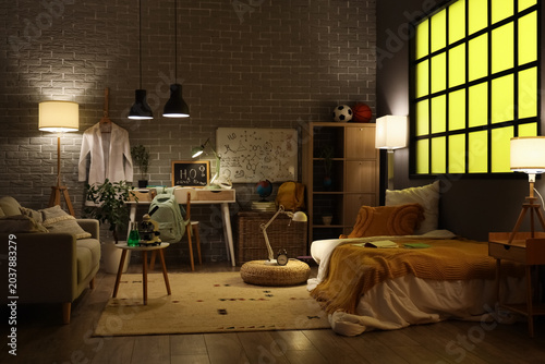 Stylish interior of modern ...