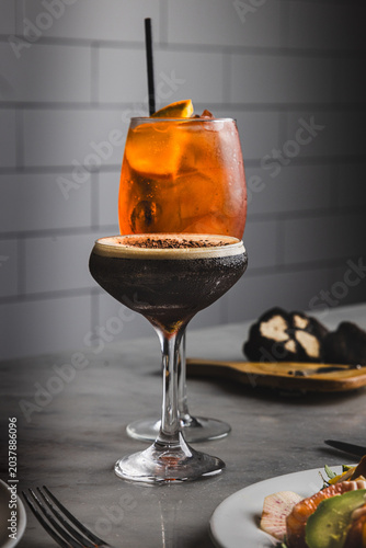 Aperol Spritz and Espresso Martini