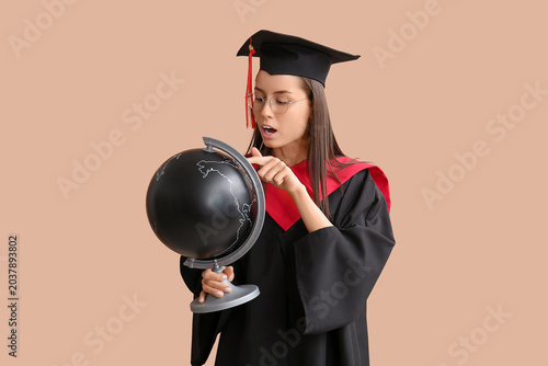 Young female graduate with ...