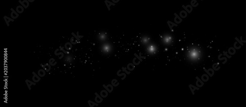 Tableau sur toile ベクター PNG 金色のほこりと光跡、透明背景対応の幻想的エフェクト、発光する星の塵と火花、ホリデーやお祝いデザインに最適な素材