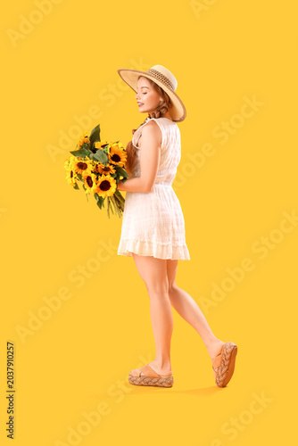 Young woman with beautiful ...