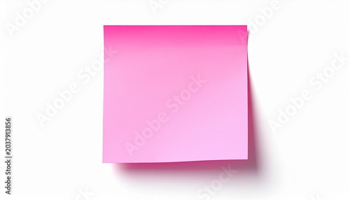 blank pink post it note mock up 