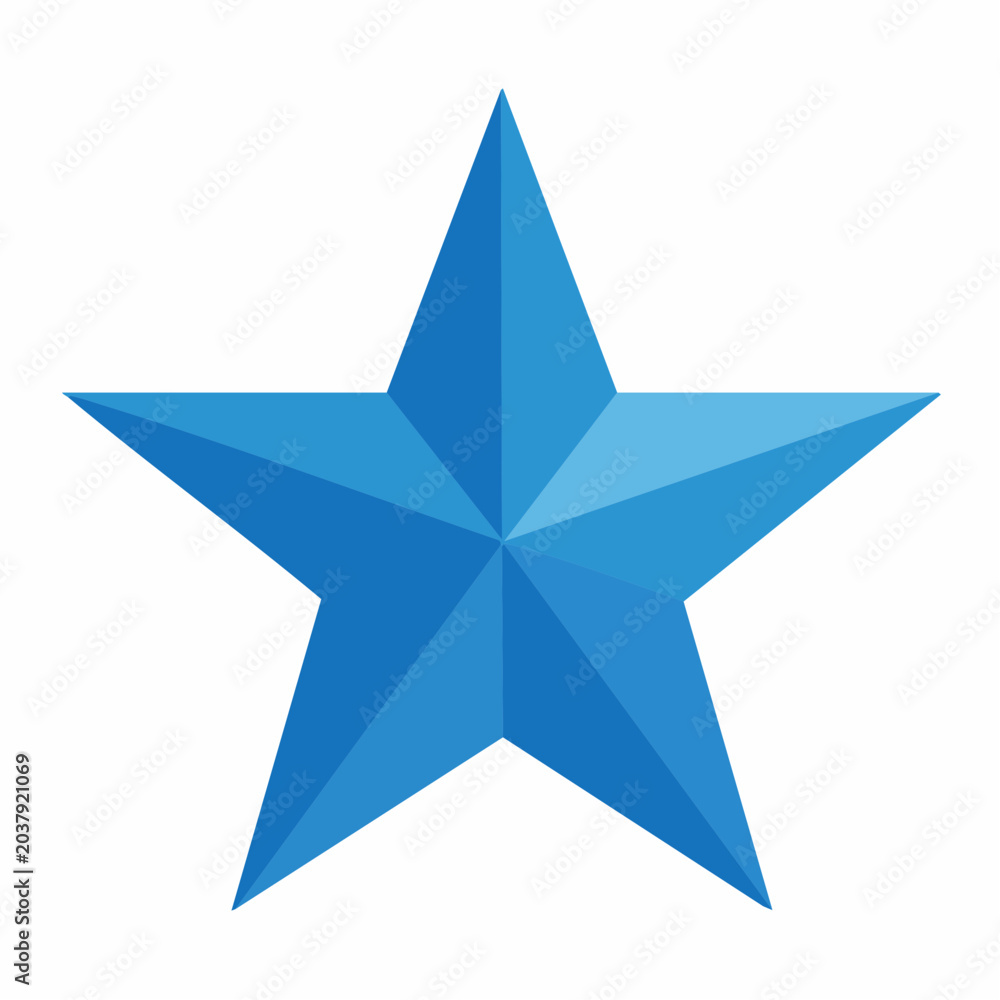 Obraz premium Blue Star Icon